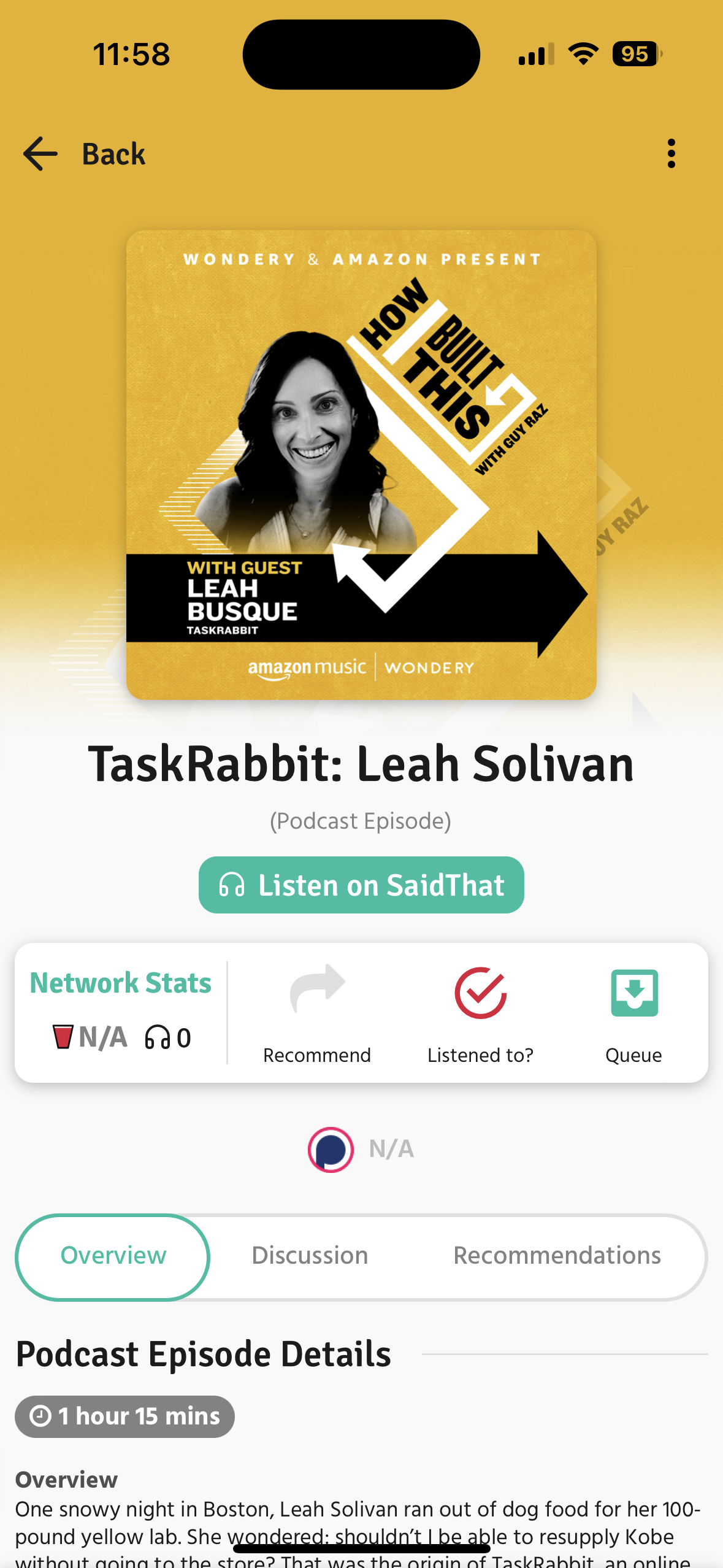 Podcast Episode Detail Page