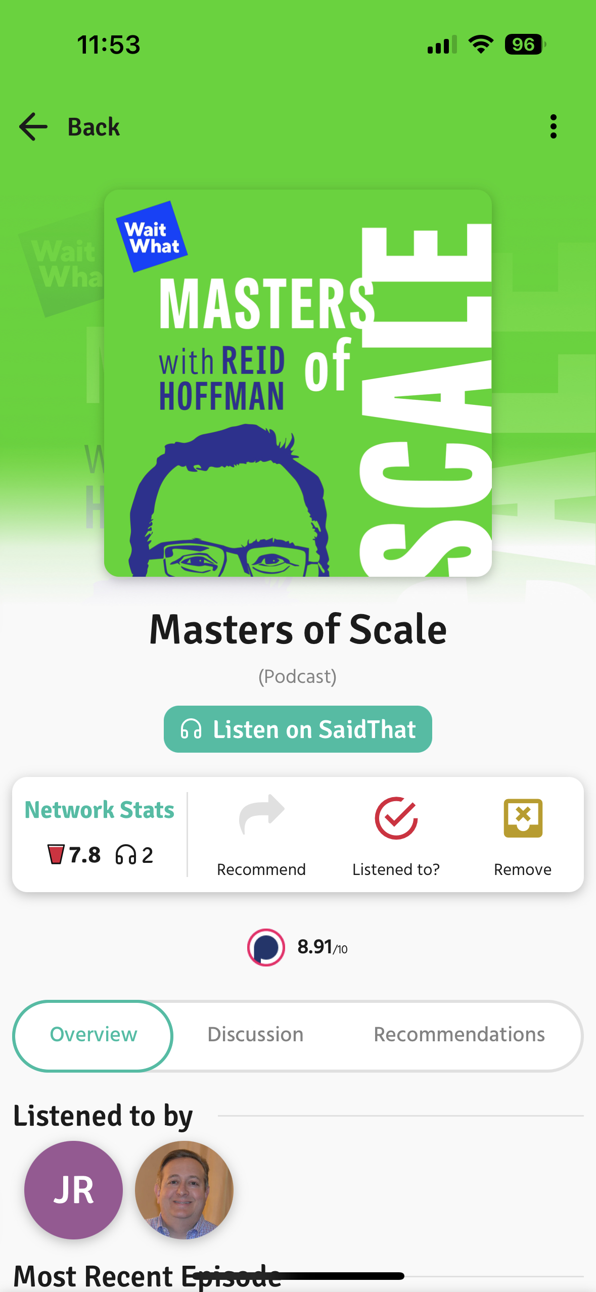 Podcast Series Detail Page